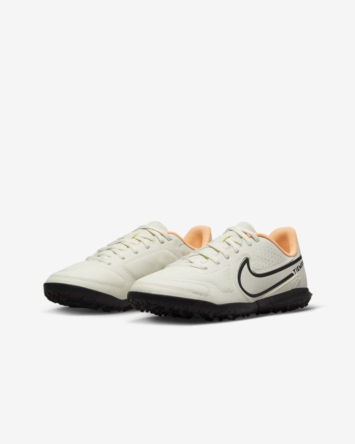 Botas de Futbol Nike Jr. Tiempo Legend 9 Club TF Kids Turf Niña Amarillo | WQGEP-2815