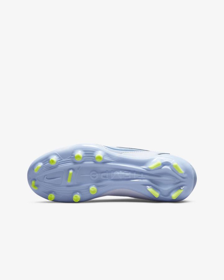Botas de Futbol Nike Jr. Tiempo Legend 9 Club MG Kids Multi-Ground Niña Gris Azules Claro Azules Oscuro | XRLEG-6879