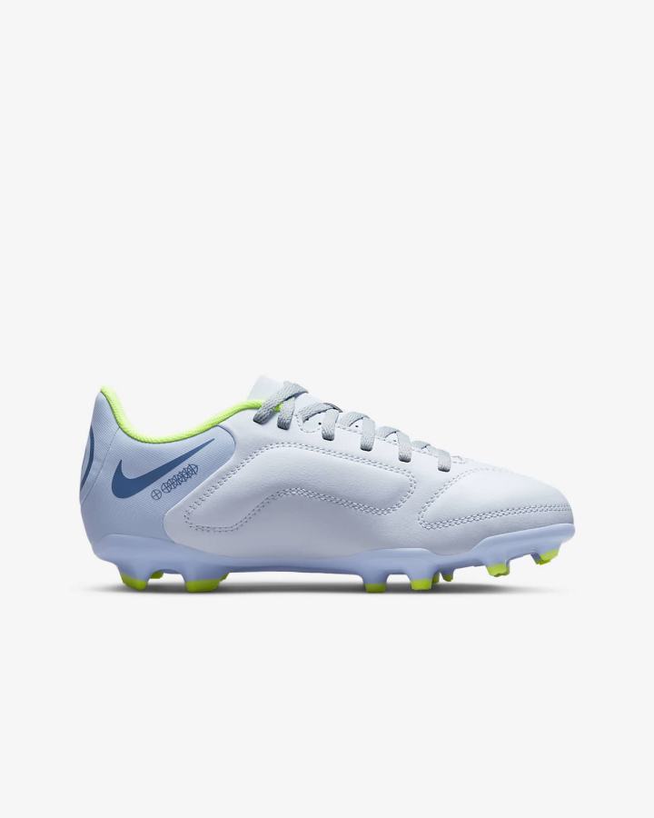 Botas de Futbol Nike Jr. Tiempo Legend 9 Club MG Kids Multi-Ground Niña Gris Azules Claro Azules Oscuro | XRLEG-6879
