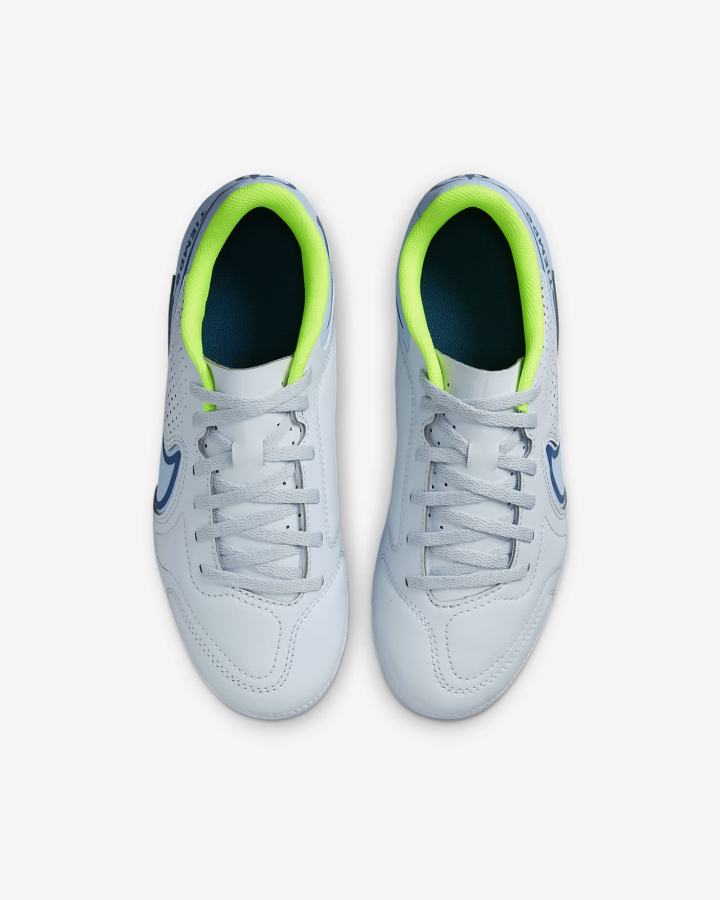 Botas de Futbol Nike Jr. Tiempo Legend 9 Club MG Kids Multi-Ground Niña Gris Azules Claro Azules Oscuro | XRLEG-6879