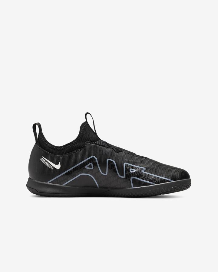 Botas de Futbol Nike Jr. Zoom Mercurial Vapor 15 Academy IC Kids Indoor/Court Niña Negras Blancas Gris Oscuro | ECIZP-6452