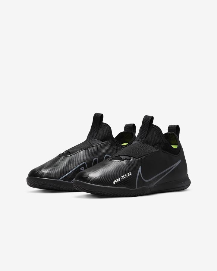 Botas de Futbol Nike Jr. Zoom Mercurial Vapor 15 Academy IC Kids Indoor/Court Niña Negras Blancas Gris Oscuro | ECIZP-6452