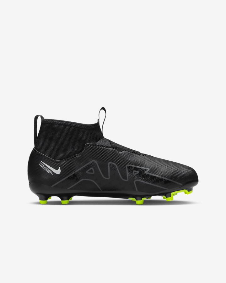Botas de Futbol Nike Jr. Zoom Mercurial Superfly 9 Academy FG/MG Kids Multi-Ground Niña Negras Blancas Gris Oscuro | RWNJB-2874