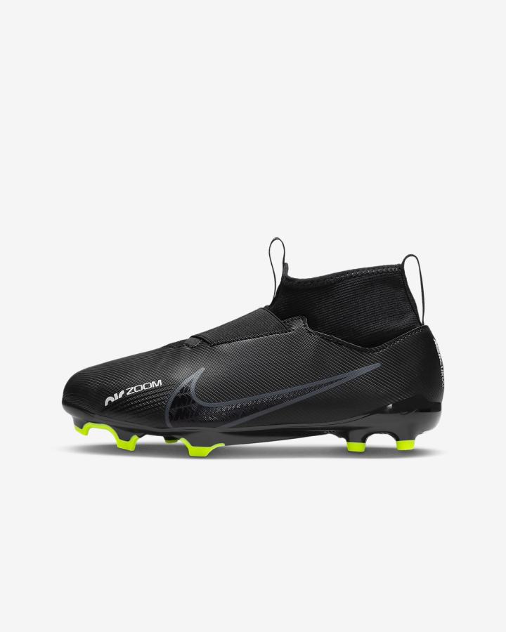 Botas de Futbol Nike Jr. Zoom Mercurial Superfly 9 Academy FG/MG Kids Multi-Ground Niña Negras Blancas Gris Oscuro | RWNJB-2874