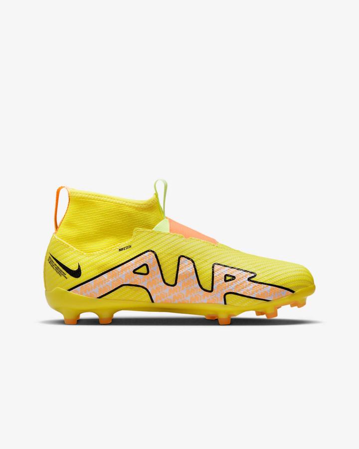 Botas de Futbol Nike Jr. Zoom Mercurial Superfly 9 Pro FG Kids Firm-Ground Niña Amarillo | TPUYA-7291