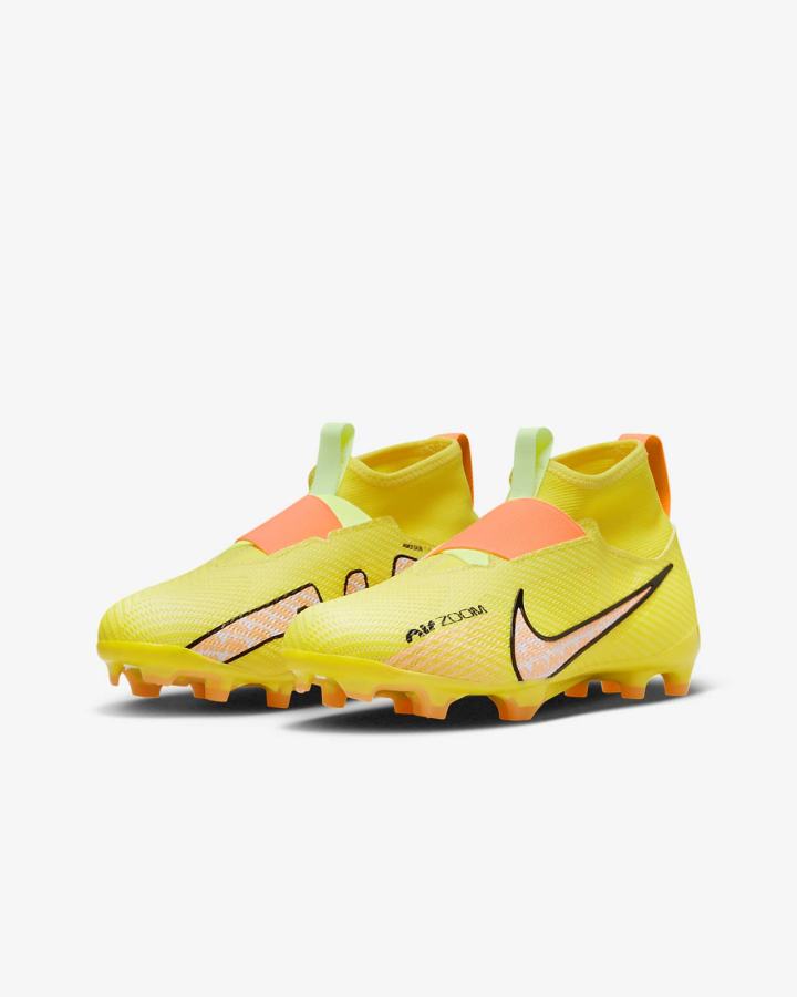 Botas de Futbol Nike Jr. Zoom Mercurial Superfly 9 Pro FG Kids Firm-Ground Niña Amarillo | TPUYA-7291