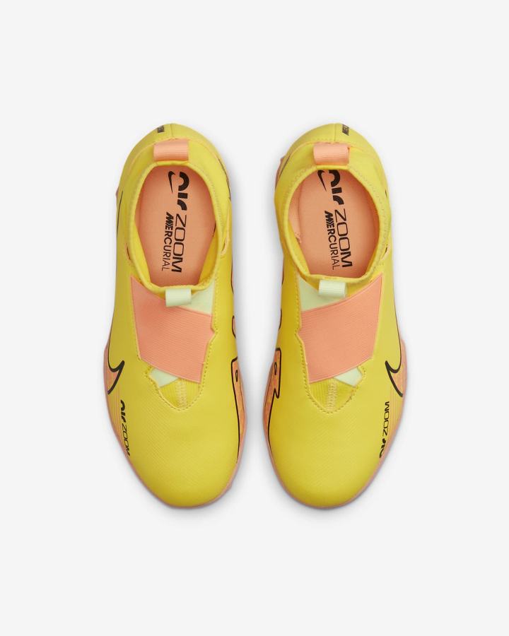 Botas de Futbol Nike Jr. Zoom Mercurial Superfly 9 Academy TF Kids Turf Niña Amarillo | VTSYN-8472