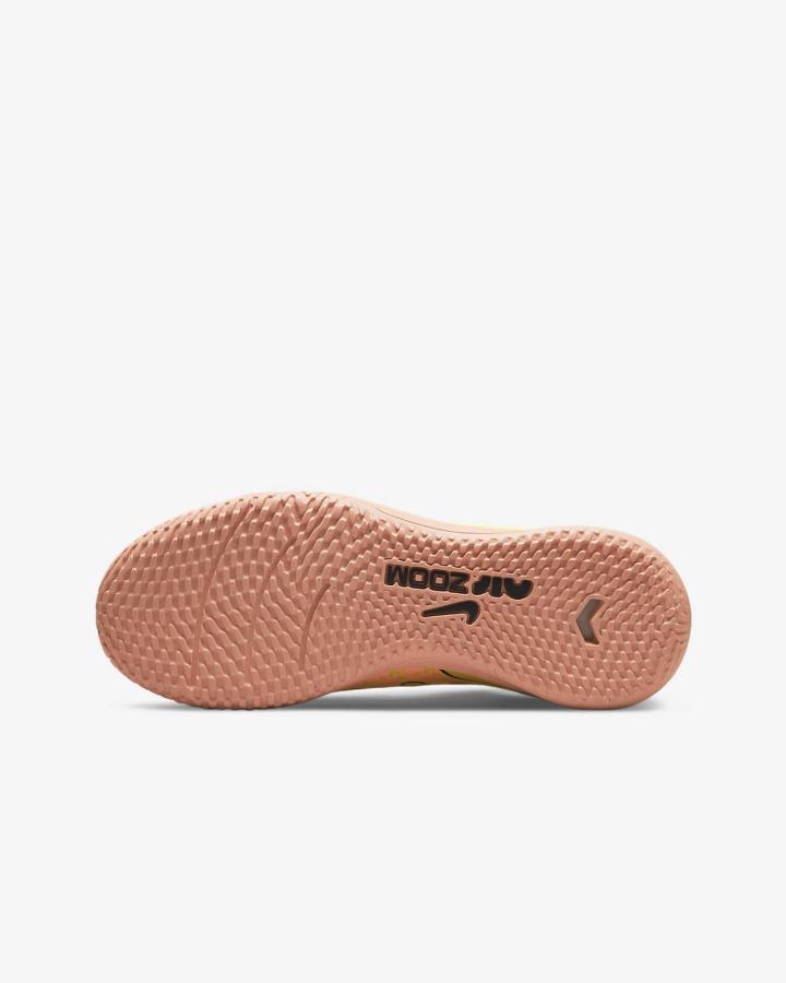 Botas de Futbol Nike Jr. Zoom Mercurial Vapor 15 Academy IC Kids Indoor/Court Niña Amarillo | XOJLH-2016