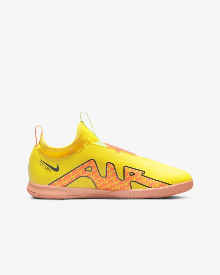 Botas de Futbol Nike Jr. Zoom Mercurial Vapor 15 Academy IC Kids Indoor/Court Niña Amarillo | XOJLH-2016
