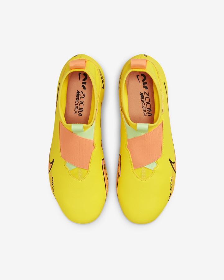 Botas de Futbol Nike Jr. Zoom Mercurial Superfly 9 Academy FG/MG Kids Multi-Ground Niña Amarillo | YQSGM-5847
