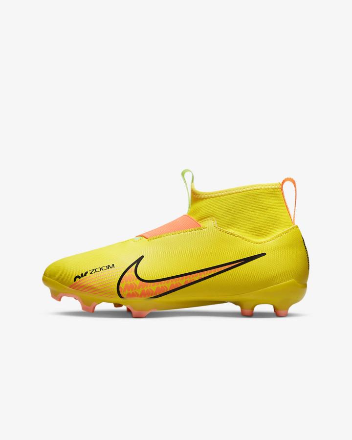 Botas de Futbol Nike Jr. Zoom Mercurial Superfly 9 Academy FG/MG Kids Multi-Ground Niña Amarillo | YQSGM-5847