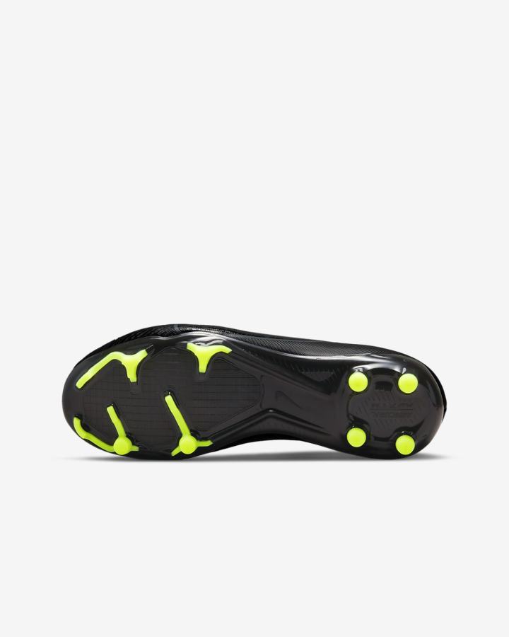 Botas de Futbol Nike Jr. Zoom Mercurial Vapor 15 Academy MG Kids Multi-Ground Niña Negras Blancas Gris Oscuro | ZMEBC-1368