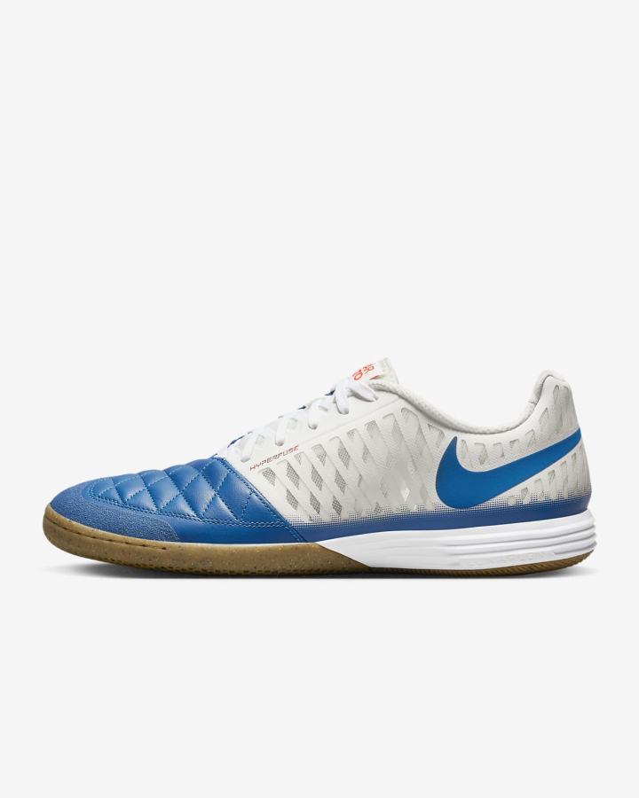 Botas de Futbol Nike Lunar Gato II IC Indoor/Court Hombre Blancas Marrones Claro Azules | KJDVE-0793
