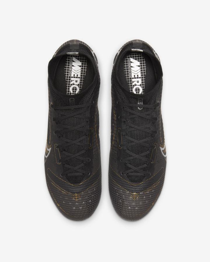 Botas de Futbol Nike Mercurial Superfly 8 Elite FG Firm-Ground Hombre Negras Metal Plateadas Gris Metal Doradas | DTBLR-1638