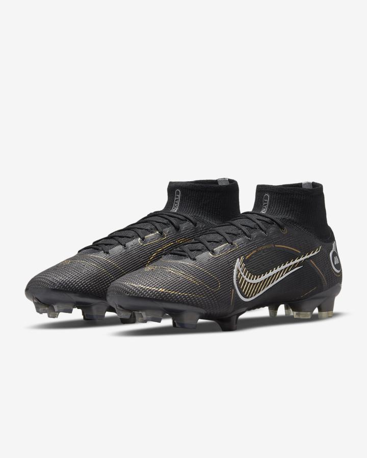 Botas de Futbol Nike Mercurial Superfly 8 Elite FG Firm-Ground Hombre Negras Metal Plateadas Gris Metal Doradas | DTBLR-1638