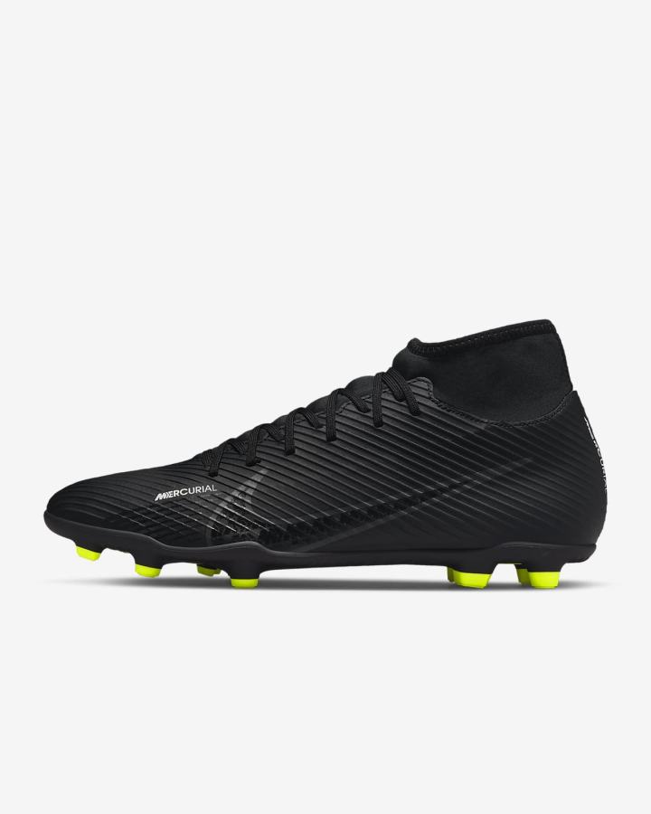 Botas de Futbol Nike Mercurial Superfly 9 Club MG Multi-Ground Hombre Negras Blancas Gris Oscuro | ESAOR-2865