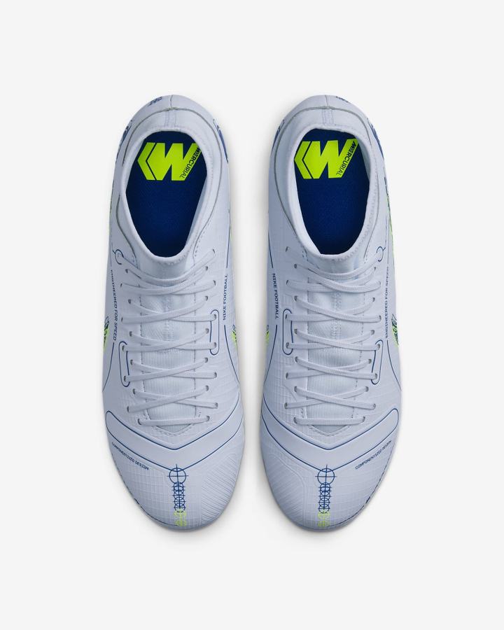 Botas de Futbol Nike Mercurial Superfly 8 Academy MG Multi-Ground Hombre Gris Azules Claro Azules Oscuro | LGWEP-7830