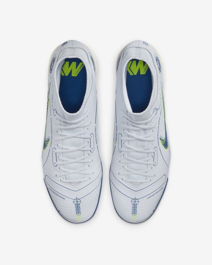 Botas de Futbol Nike Mercurial Superfly 8 Academy TF Turf Hombre Gris Azules Claro Azules Oscuro | PYLGQ-1259
