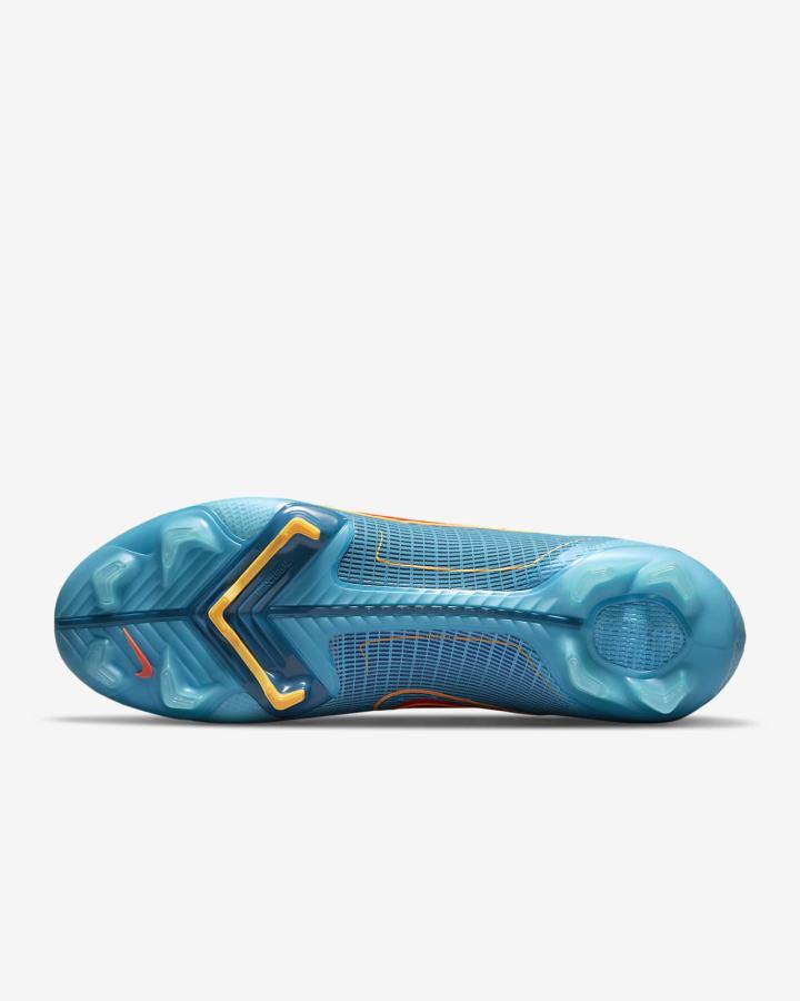 Botas de Futbol Nike Mercurial Superfly 8 Elite FG Firm-Ground Mujer Azules Naranjas | REDSO-3025