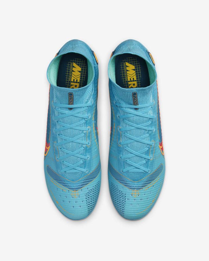 Botas de Futbol Nike Mercurial Superfly 8 Elite FG Firm-Ground Mujer Azules Naranjas | REDSO-3025