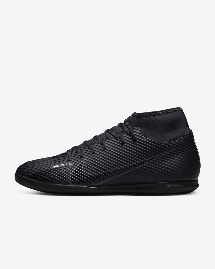 Botas de Futbol Nike Mercurial Superfly 9 Club IC Indoor/Court Hombre Negras Blancas Gris Oscuro | WCLBK-2986