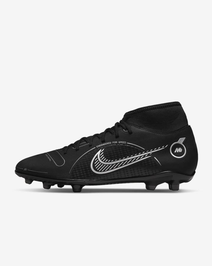 Botas de Futbol Nike Mercurial Superfly 8 Club MG Multi-Ground Hombre Negras Gris Metal Plateadas | ZHKEW-4036
