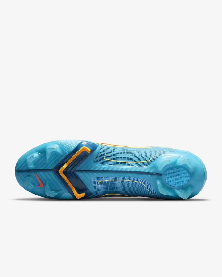 Botas de Futbol Nike Mercurial Vapor 14 Elite FG Firm-Ground Hombre Azules Naranjas | EWRVD-8725