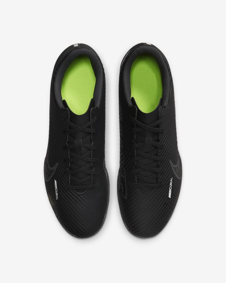 Botas de Futbol Nike Mercurial Vapor 15 Club IC Indoor/Court Hombre Negras Blancas Gris Oscuro | BYIOF-8940
