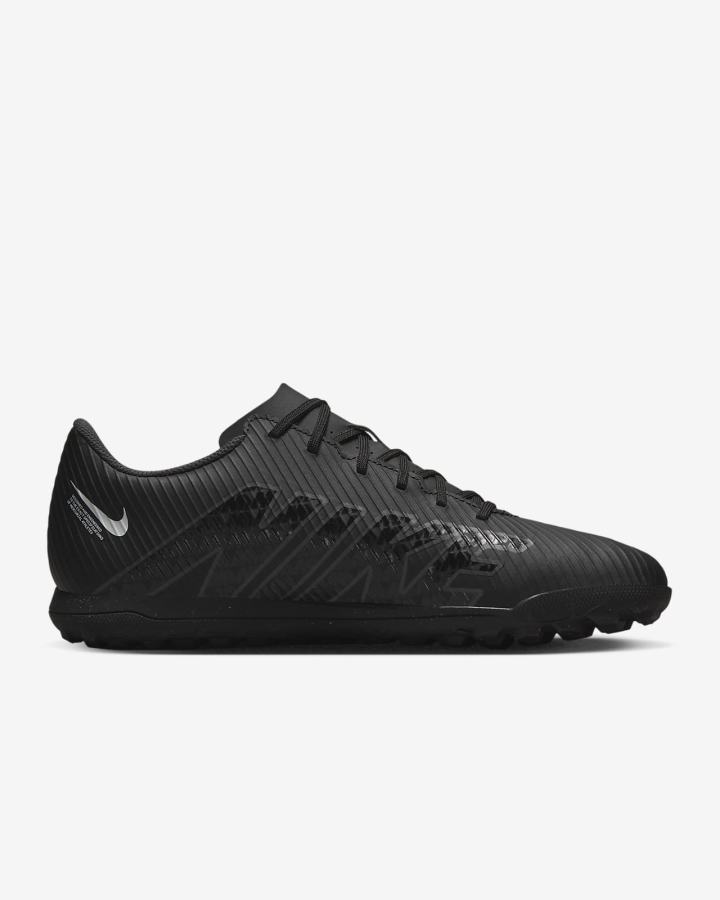 Botas de Futbol Nike Mercurial Vapor 15 Club TF Turf Hombre Negras Blancas Gris Oscuro | NDVFK-9321