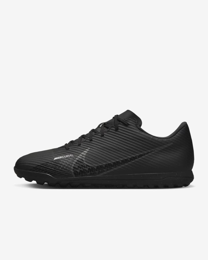 Botas de Futbol Nike Mercurial Vapor 15 Club TF Turf Hombre Negras Blancas Gris Oscuro | NDVFK-9321