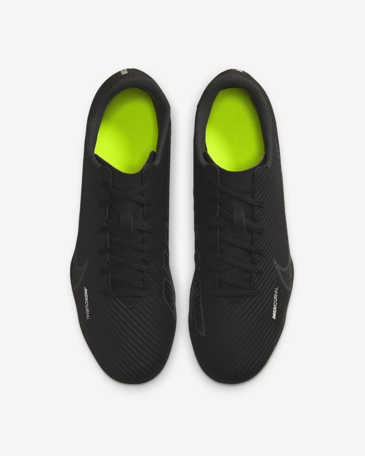 Botas de Futbol Nike Mercurial Vapor 15 Club MG Multi-Ground Mujer Negras Blancas Gris Oscuro | PEXGD-2841