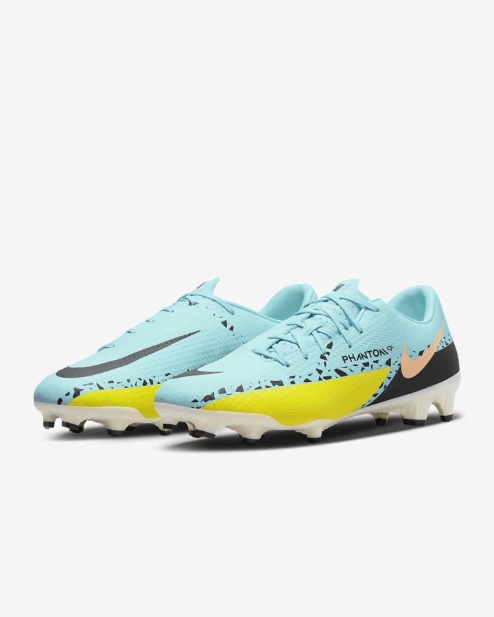 Botas de Futbol Nike Phantom GT2 Academy MG Multi-Ground Mujer Amarillo Negras | BPZDH-1652
