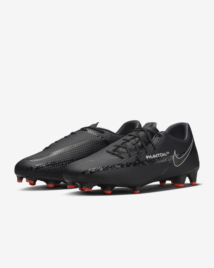 Botas de Futbol Nike Phantom GT2 Academy MG Multi-Ground Hombre Negras Blancas Rojas Claro Gris Oscuro | FHNSP-3498
