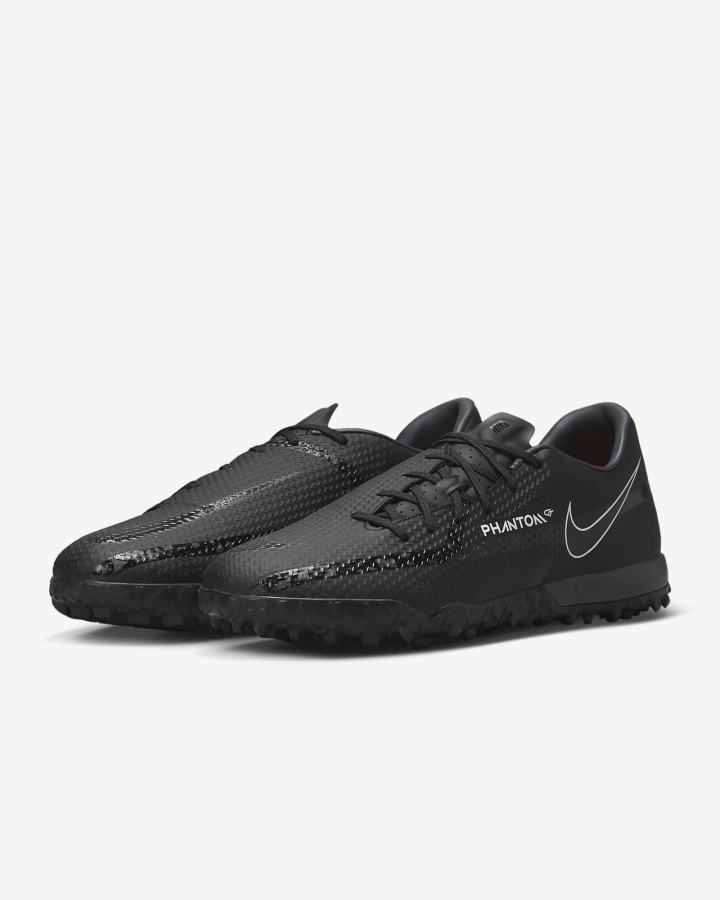 Botas de Futbol Nike Phantom GT2 Academy TF Turf Hombre Negras Blancas Rojas Claro Gris Oscuro | GPKST-3764
