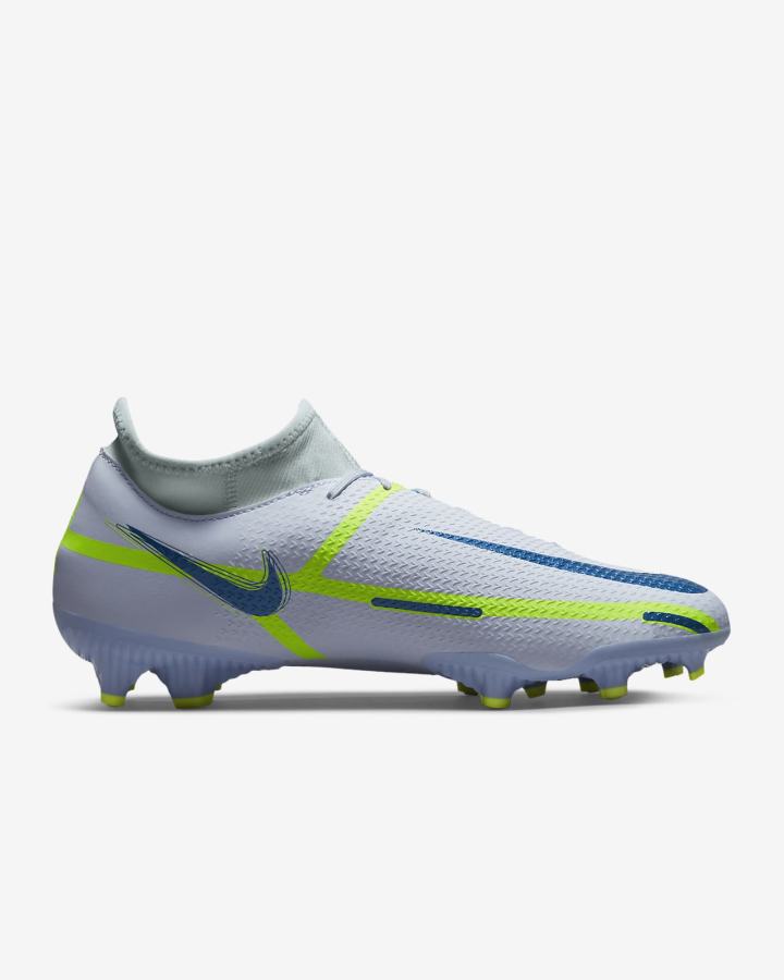 Botas de Futbol Nike Phantom GT2 Academy Dynamic Fit MG Multi-Ground Hombre Gris Azules Claro Azules Oscuro | HVKBP-6234