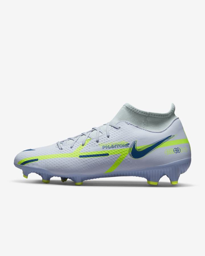 Botas de Futbol Nike Phantom GT2 Academy Dynamic Fit MG Multi-Ground Hombre Gris Azules Claro Azules Oscuro | HVKBP-6234
