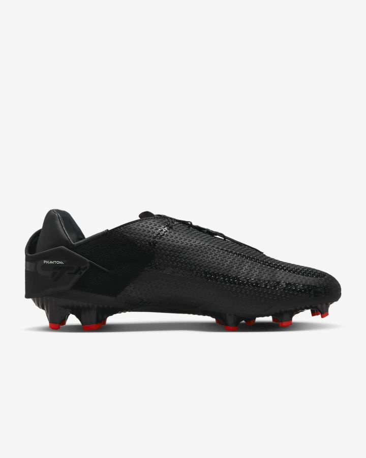 Botas de Futbol Nike Phantom GT2 Academy FlyEase MG Easy On/Off Multi-Ground Hombre Negras Blancas Rojas Claro Gris Oscuro | IJNHS-8540