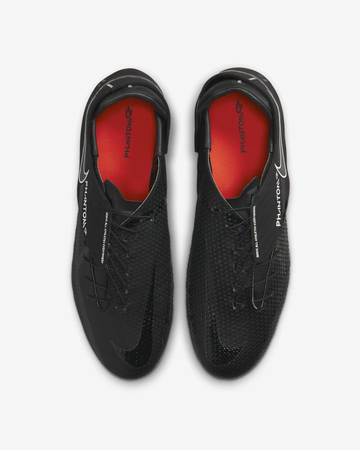 Botas de Futbol Nike Phantom GT2 Academy FlyEase MG Easy On/Off Multi-Ground Hombre Negras Blancas Rojas Claro Gris Oscuro | IJNHS-8540