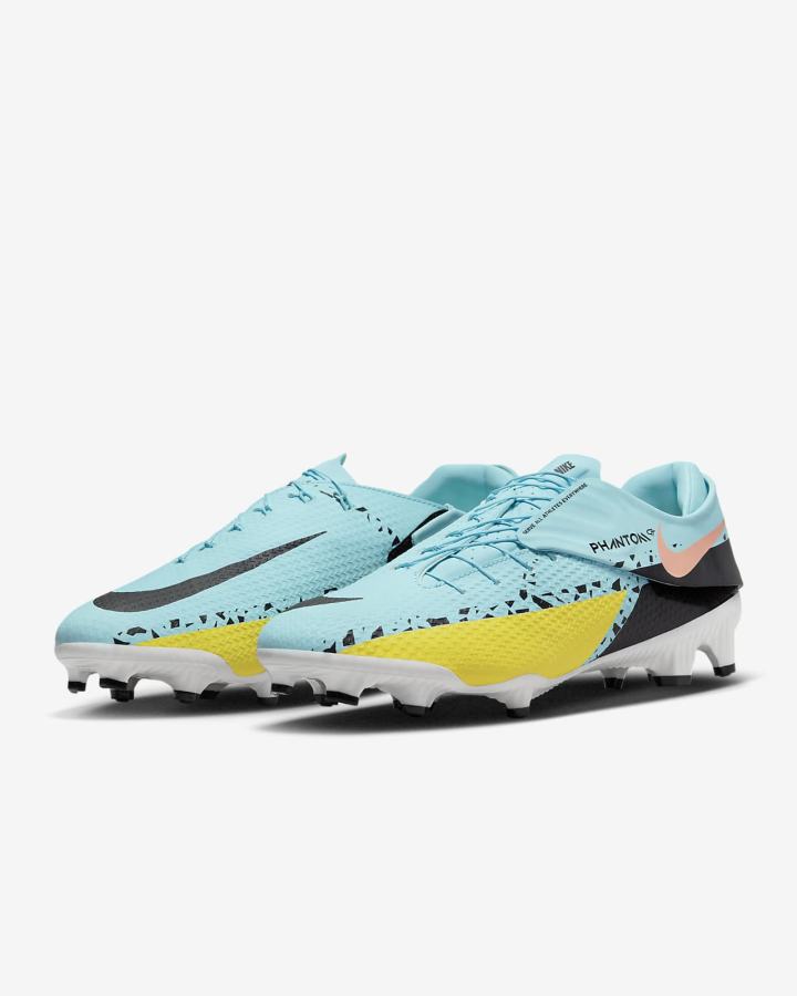 Botas de Futbol Nike Phantom GT2 Academy FlyEase MG Easy On/Off Multi-Ground Hombre Amarillo Negras | OKNAZ-1782