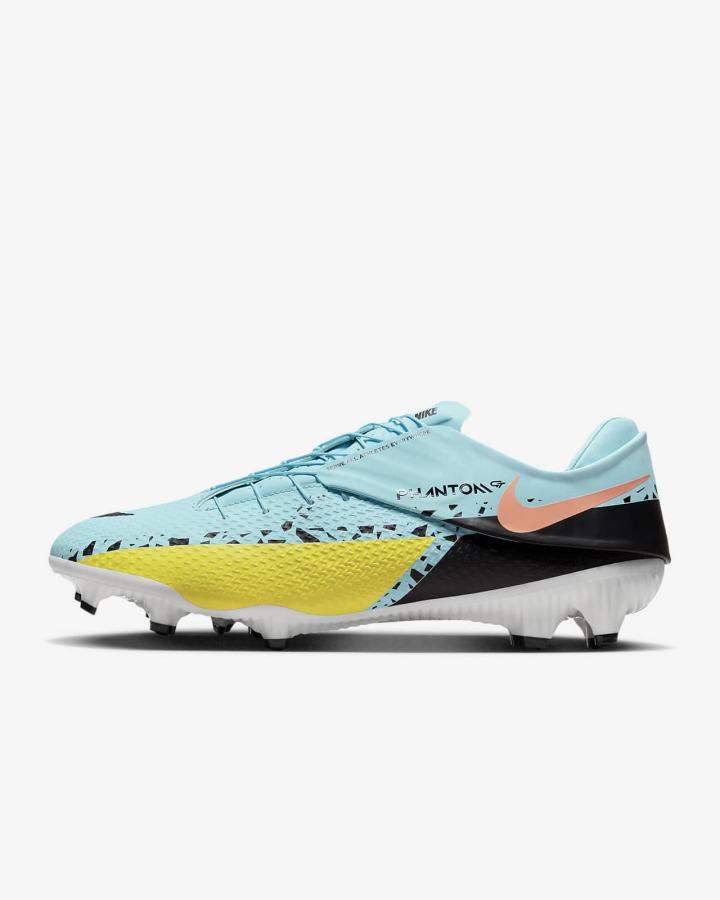 Botas de Futbol Nike Phantom GT2 Academy FlyEase MG Easy On/Off Multi-Ground Hombre Amarillo Negras | OKNAZ-1782