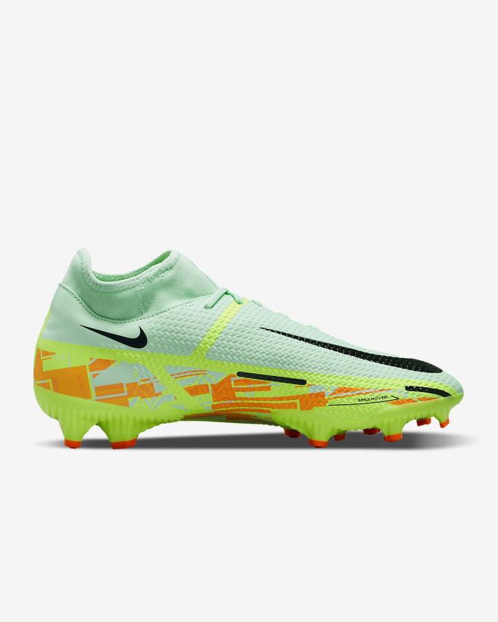 Botas de Futbol Nike Phantom GT2 Academy Dynamic Fit MG Multi-Ground Hombre Verde Menta Verde Naranjas Azules | SAZOQ-4960