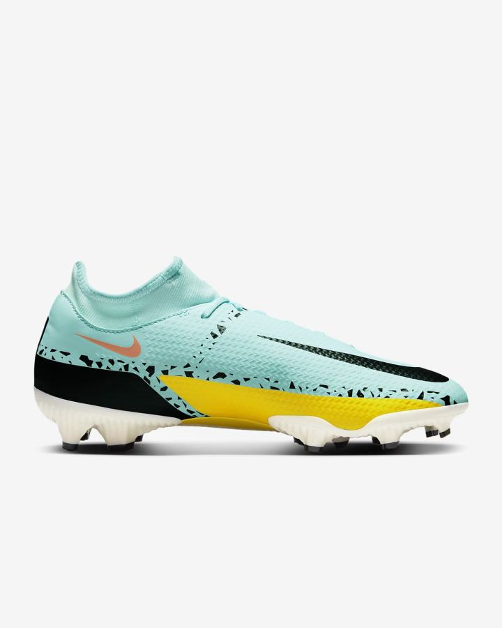 Botas de Futbol Nike Phantom GT2 Academy Dynamic Fit MG Multi-Ground Hombre Amarillo Negras | VFJMT-7830
