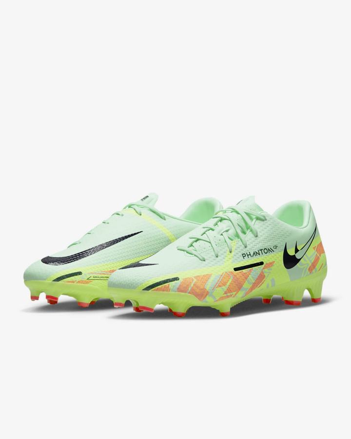 Botas de Futbol Nike Phantom GT2 Academy MG Multi-Ground Hombre Verde Menta Verde Naranjas Azules | XZAKU-2970