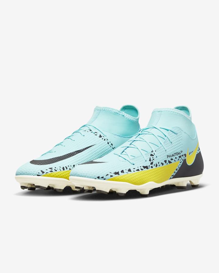 Botas de Futbol Nike Phantom GT2 Club Dynamic Fit MG Multi-Ground Hombre Amarillo Negras | NDHCK-0972
