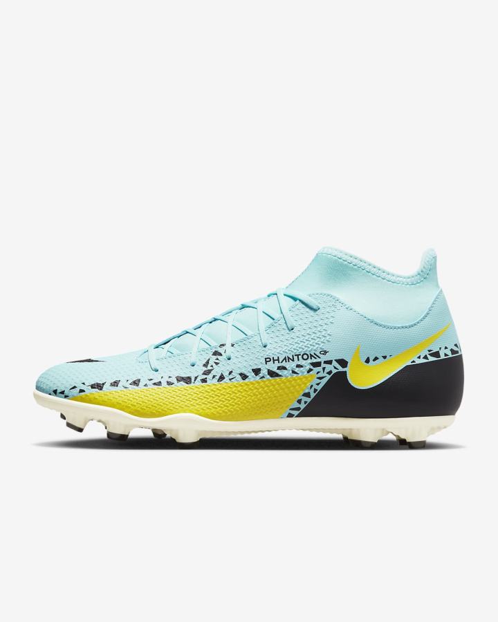 Botas de Futbol Nike Phantom GT2 Club Dynamic Fit MG Multi-Ground Hombre Amarillo Negras | NDHCK-0972
