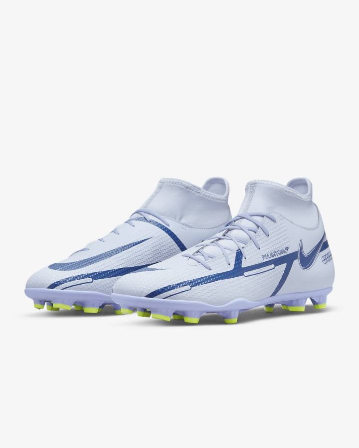 Botas de Futbol Nike Phantom GT2 Club Dynamic Fit MG Multi-Ground Hombre Gris Azules Claro Azules Oscuro | NOFDP-1798