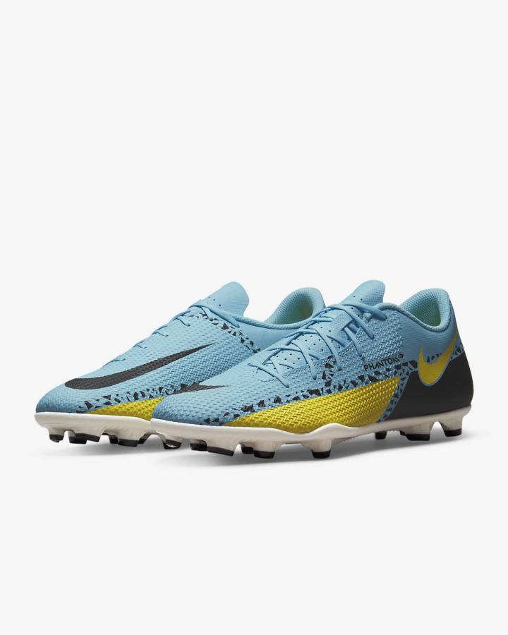 Botas de Futbol Nike Phantom GT2 Club MG Multi-Ground Hombre Amarillo Negras | MVACG-6129