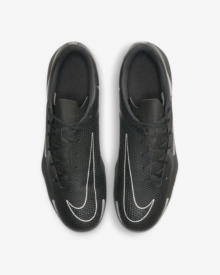 Botas de Futbol Nike Phantom GT2 Club MG Multi-Ground Hombre Negras Gris Oscuro Metal Plateadas | VYGPU-8271