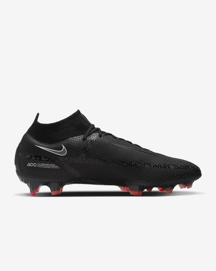 Botas de Futbol Nike Phantom GT2 Dynamic Fit Elite FG Firm-Ground Mujer Negras Blancas Rojas Claro Gris Oscuro | LFEYS-2715