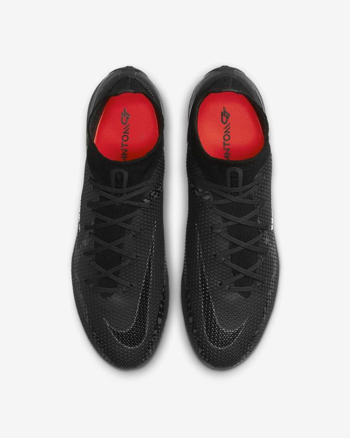 Botas de Futbol Nike Phantom GT2 Dynamic Fit Elite FG Firm-Ground Mujer Negras Blancas Rojas Claro Gris Oscuro | LFEYS-2715